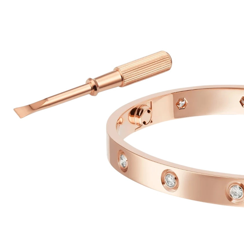 Bracelet Love Rose Full Diamant