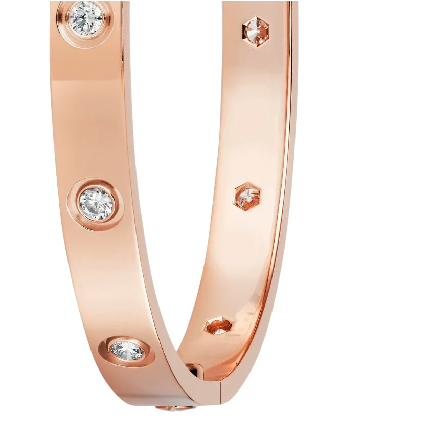 Bracelet Love Rose Full Diamant