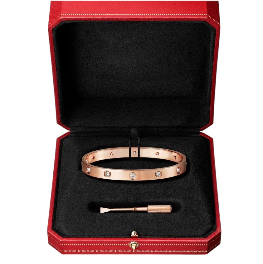 Bracelet Love Rose Full Diamant