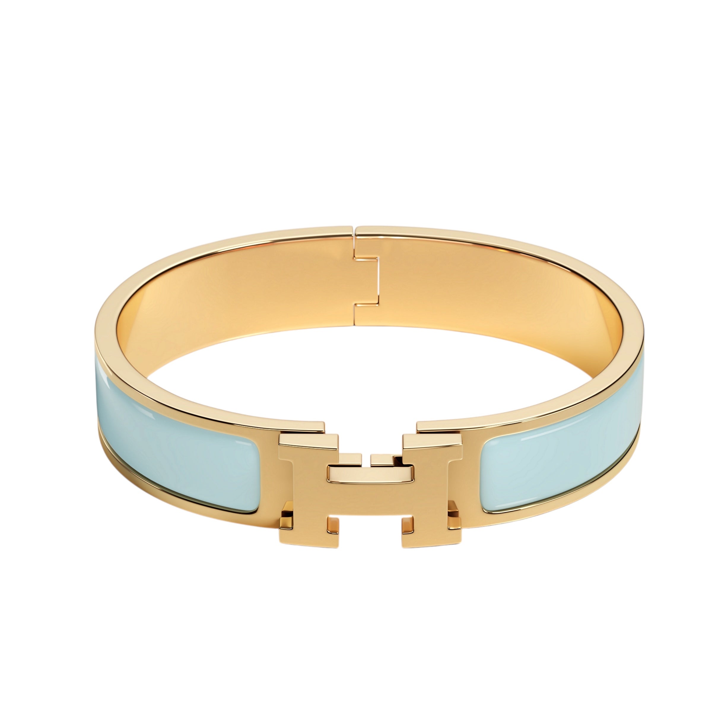 Bracelet H Bleu Clair