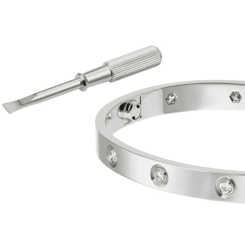 Bracelet Love Argenté Full Diamant
