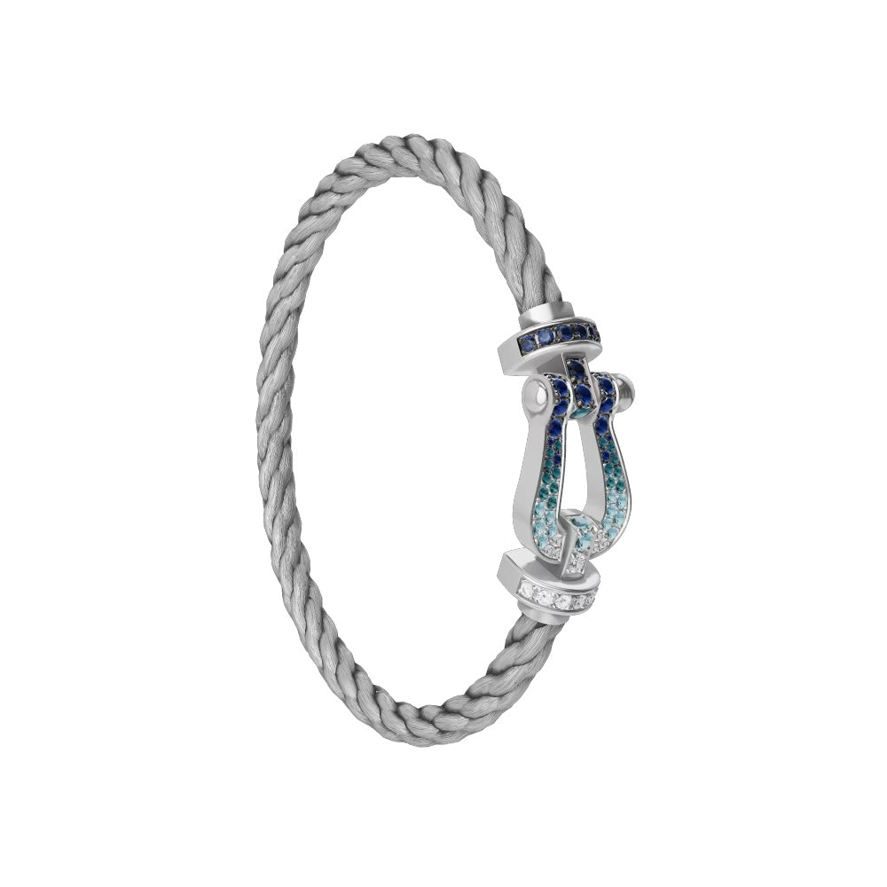 Bracelet Bateau Gris Pierre Bleu