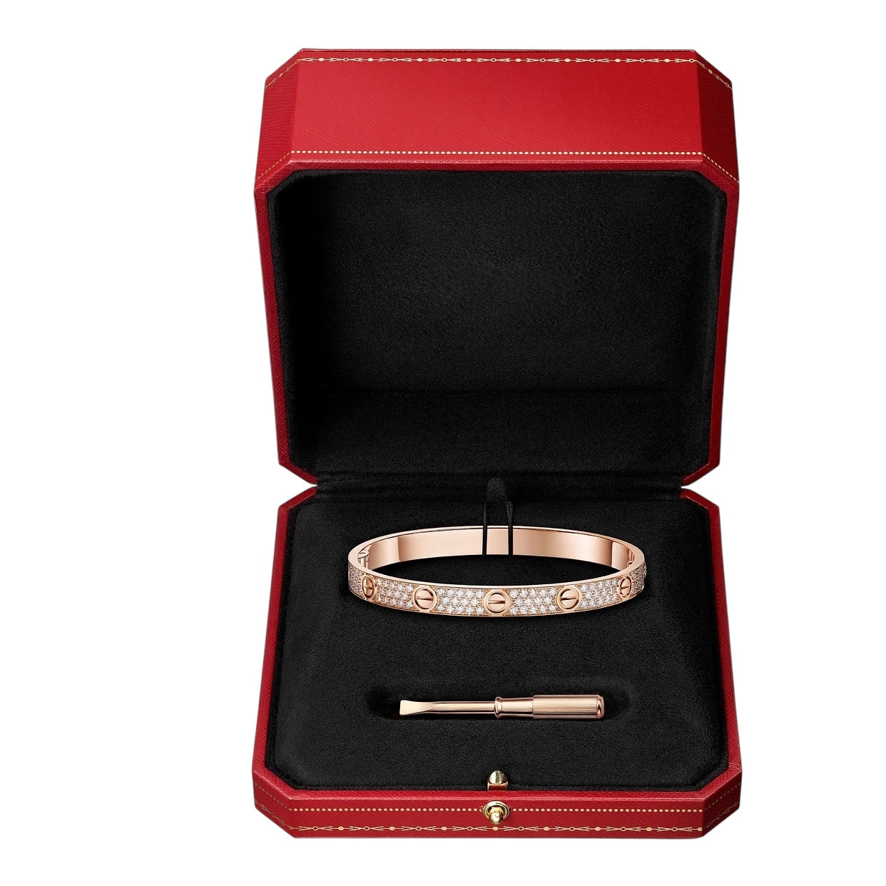 Bracelet Love Rose Pavé Diamant