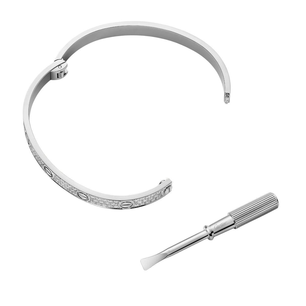 Bracelet Love Argent Pavé Diamant
