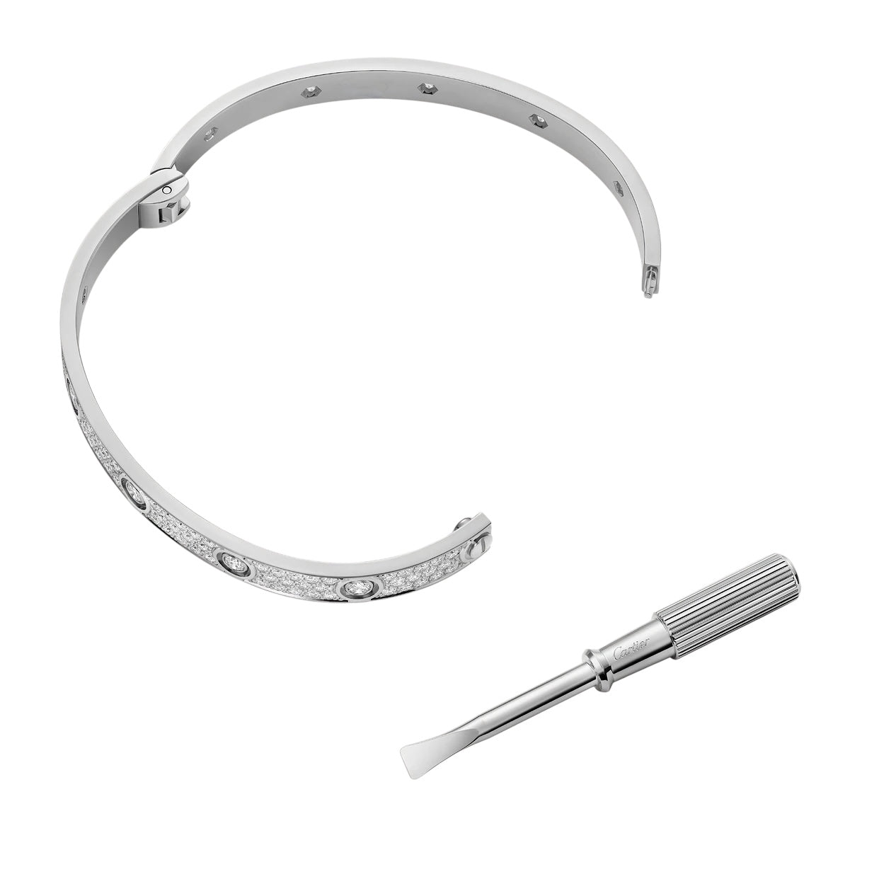 Bracelet Love Argent Pavé Full Diamant
