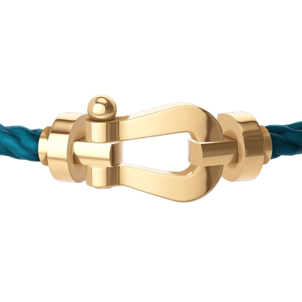 Bracelet Bateau Bleu Canard Pierre Dorée