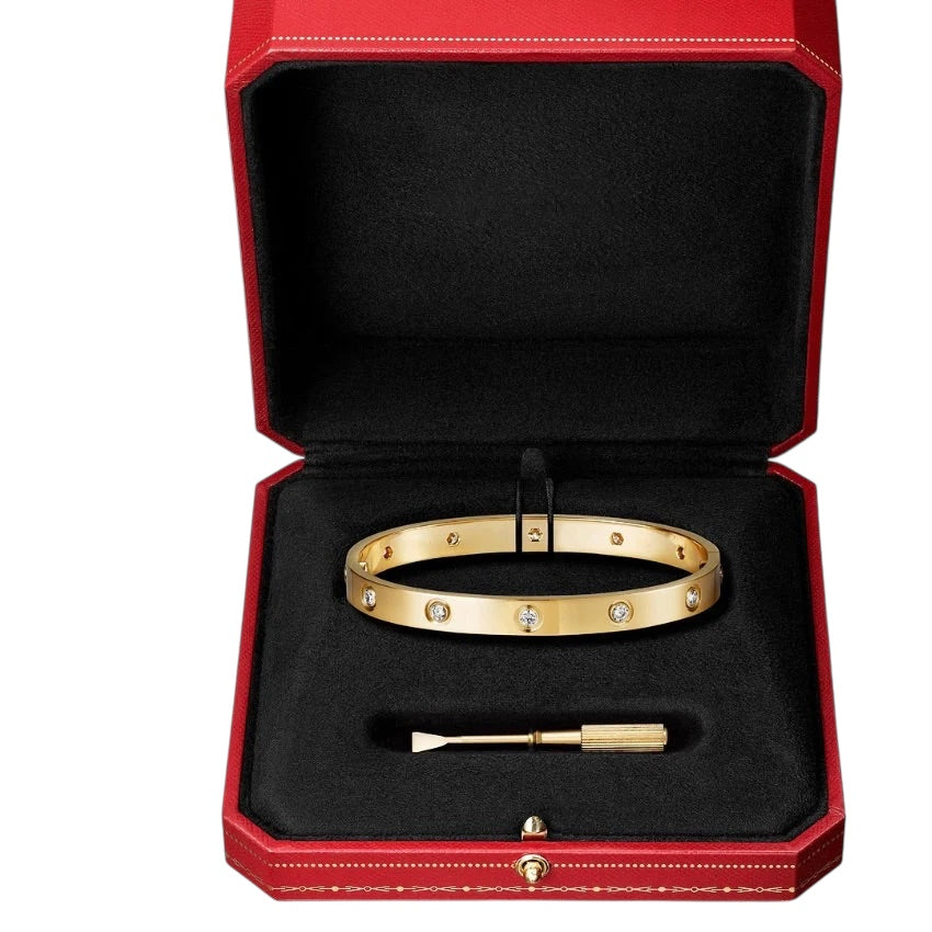 Bracelet Love Doré Full Diamant