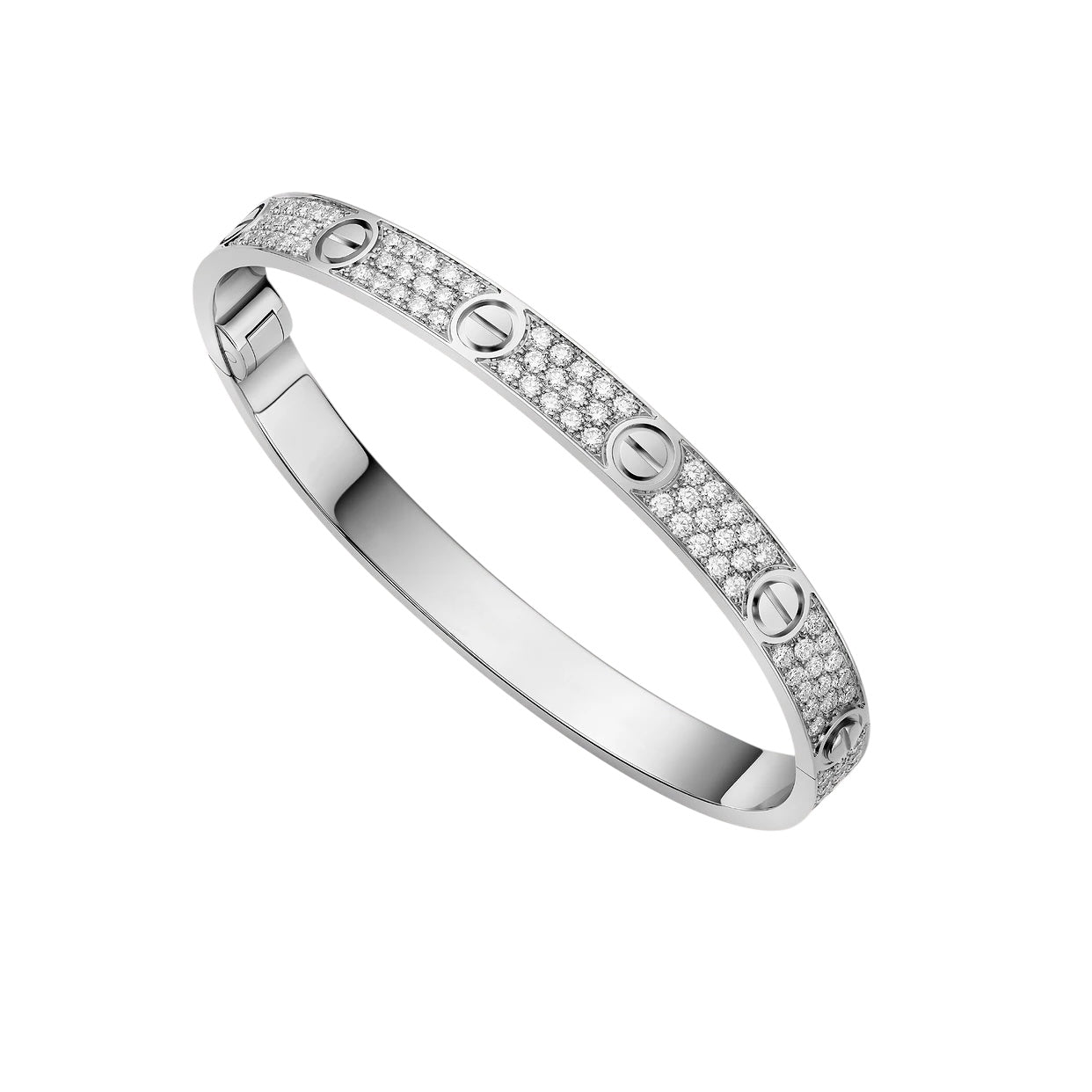 Bracelet Love Argent Pavé Diamant