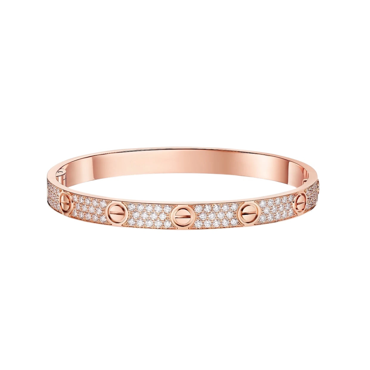 Bracelet Love Rose Pavé Diamant