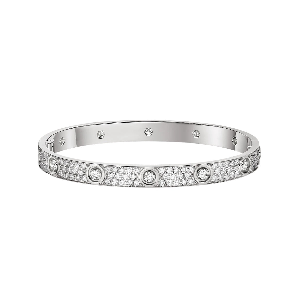 Bracelet Love Argent Pavé Full Diamant