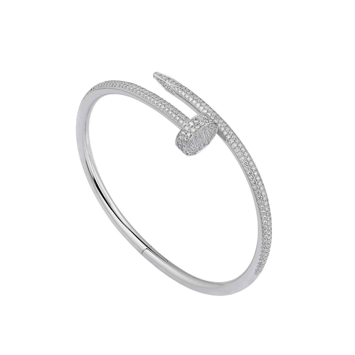 Bracelet Clou Argent Diamant