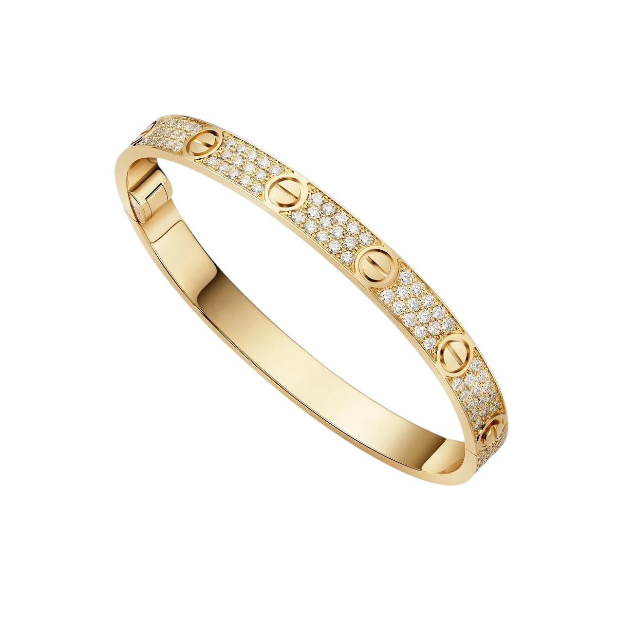 Bracelet Love Doré Pavé Full Diamant