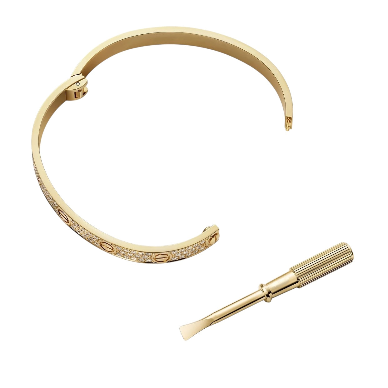 Bracelet Love Doré Pavé Full Diamant