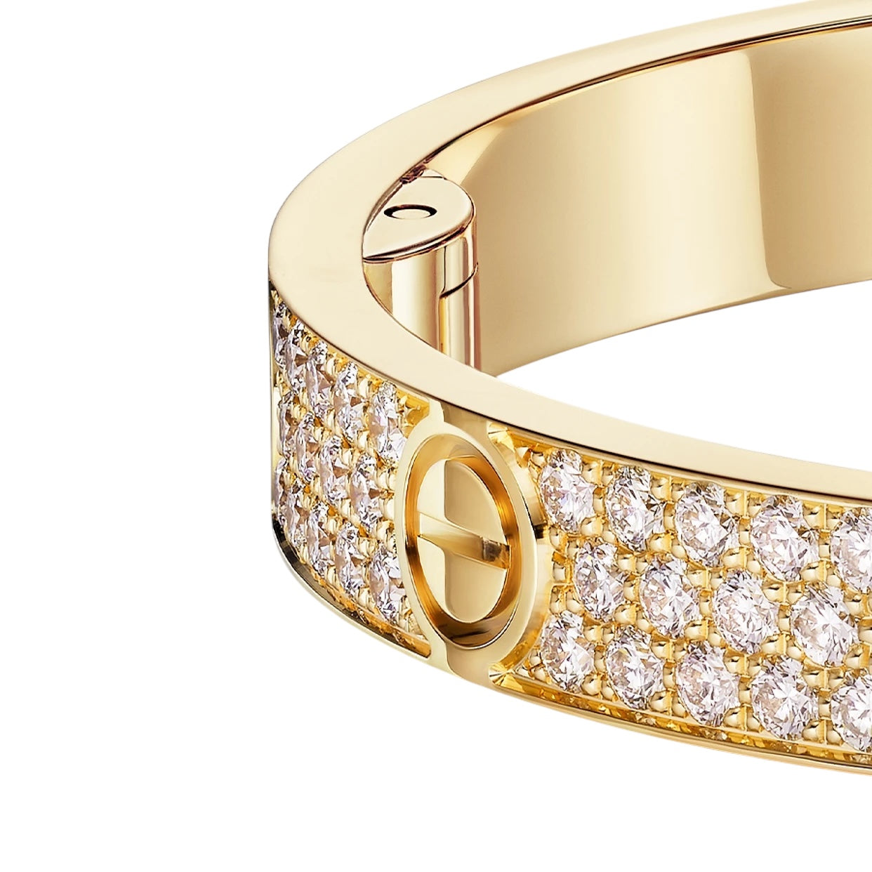 Bracelet Love Doré Pavé Full Diamant