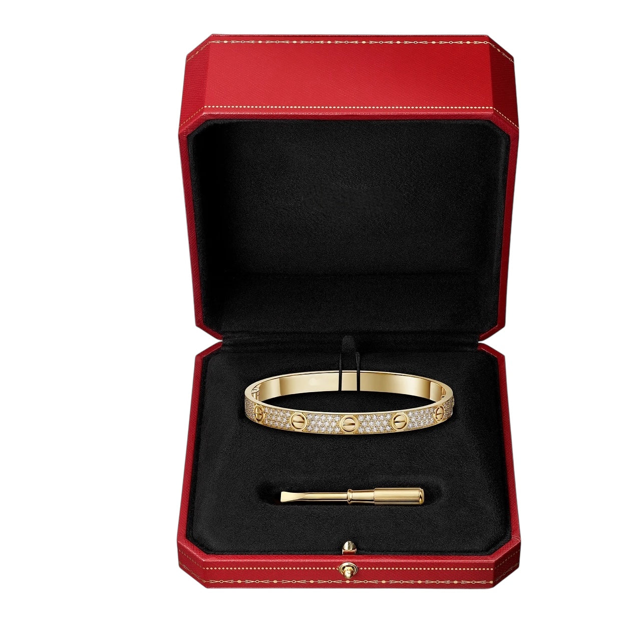 Bracelet Love Doré Pavé Full Diamant
